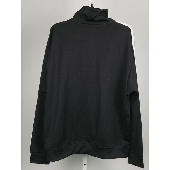 Adidas Men's Funnel neck Quarter Zip Track Top Black Size LARGE - Picture 6 of 9